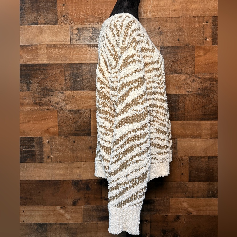 Pol Women's Cream Tan Brown Chunky Sweater Large … - image 4